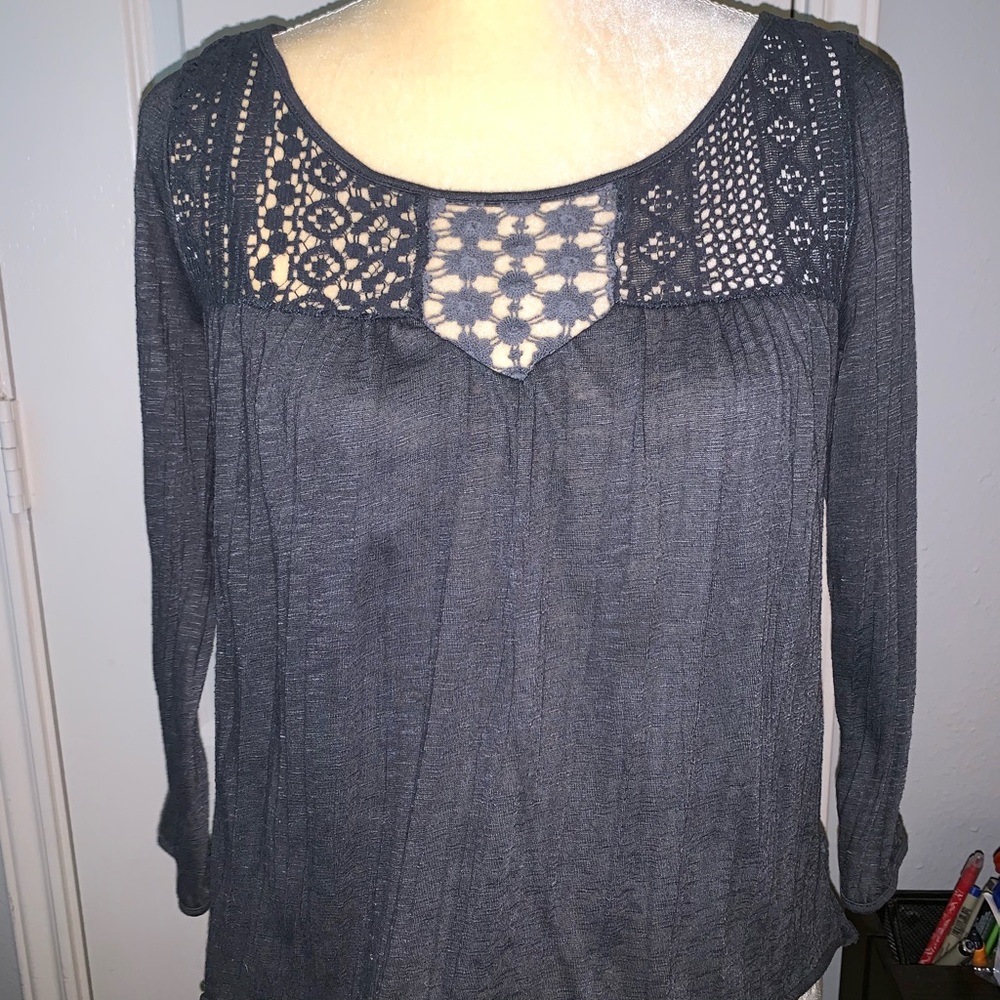 Grey American Eagle top